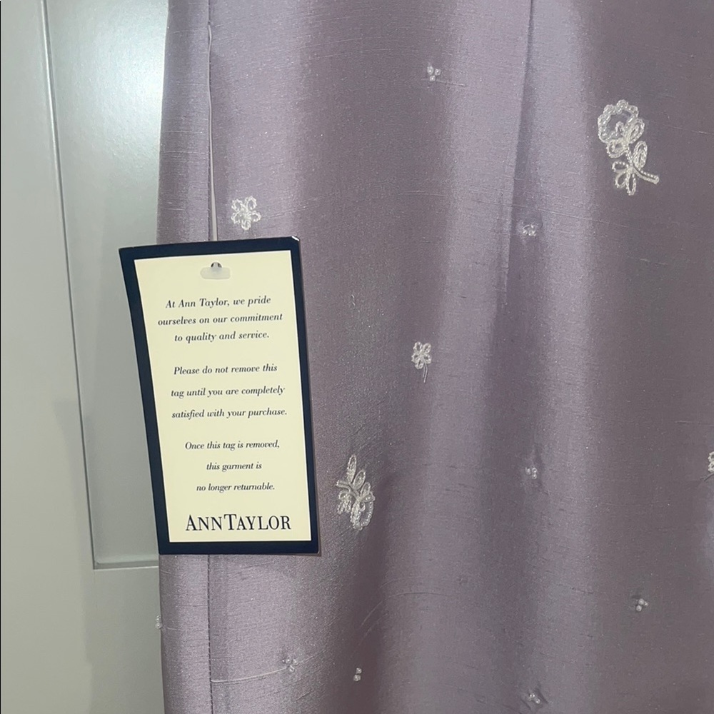 Ann Taylor NEW WITH TAGS Purple Embellished Sheath Dress - Picture 3 of 6